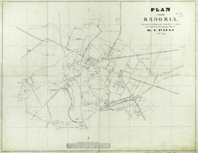 plan radomia z 1899 roku
